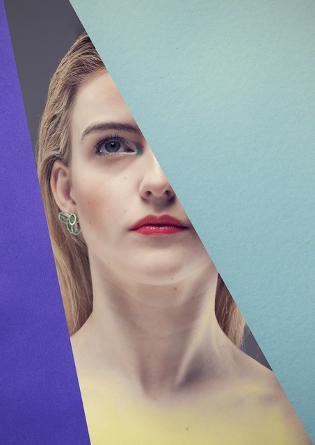 Green midas earrings