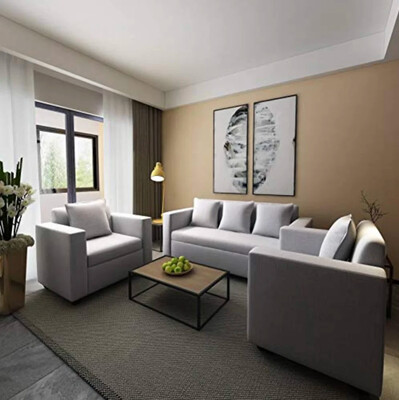 Classico Sofa Set in Grey Color Classico Sofa Set in Grey Color