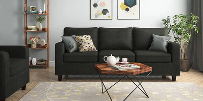 Crystal Sofa Set in Black Color Crystal Sofa Set in Black Color