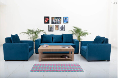Supreme Sofa Set in Blue Color Supreme Sofa Set in Blue Color