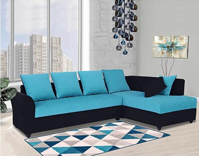 Miranda Sectional Sofa Set in Blue Color Miranda Sectional Sofa Set in Blue Color