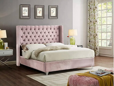 Uno Wing Bed in Pink Color Uno Wing Bed in Pink Color