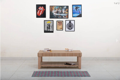 Yonic Center Table in Beige Color Yonic Center Table in Beige Color