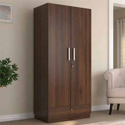 Baccam Two Door Wardrobe in Brown Color Baccam Two Door Wardrobe in Brown Color