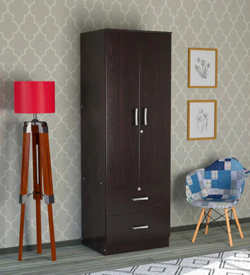 Classic Single Person Wardrobe in Brown Color Classic Single Person Wardrobe in Brown Color