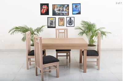 Rome Dining Table in Beige Color Rome Dining Table in Beige Color