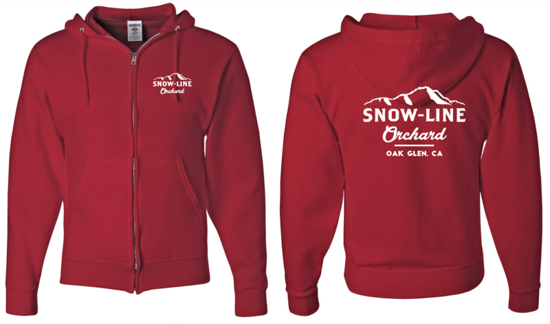 Youth Red Zip Up Hoodie