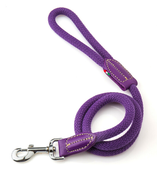 Guinzaglio in Corda Cotone Modello Bianca Da Vinci ø 12 mm Viola