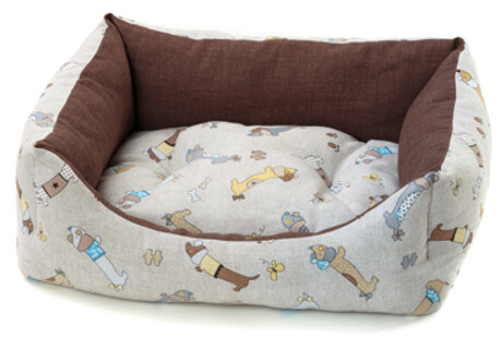 Cuccia Letto Rodi con Cuscino Estraibile Dogs