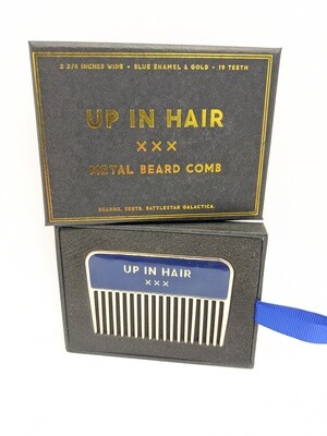 Beard Comb up in hair
