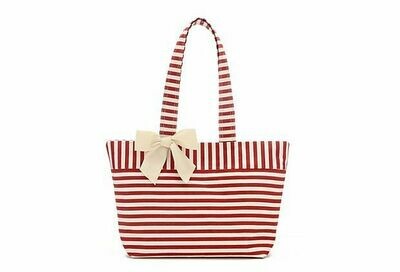Red Stripe Beach Bag