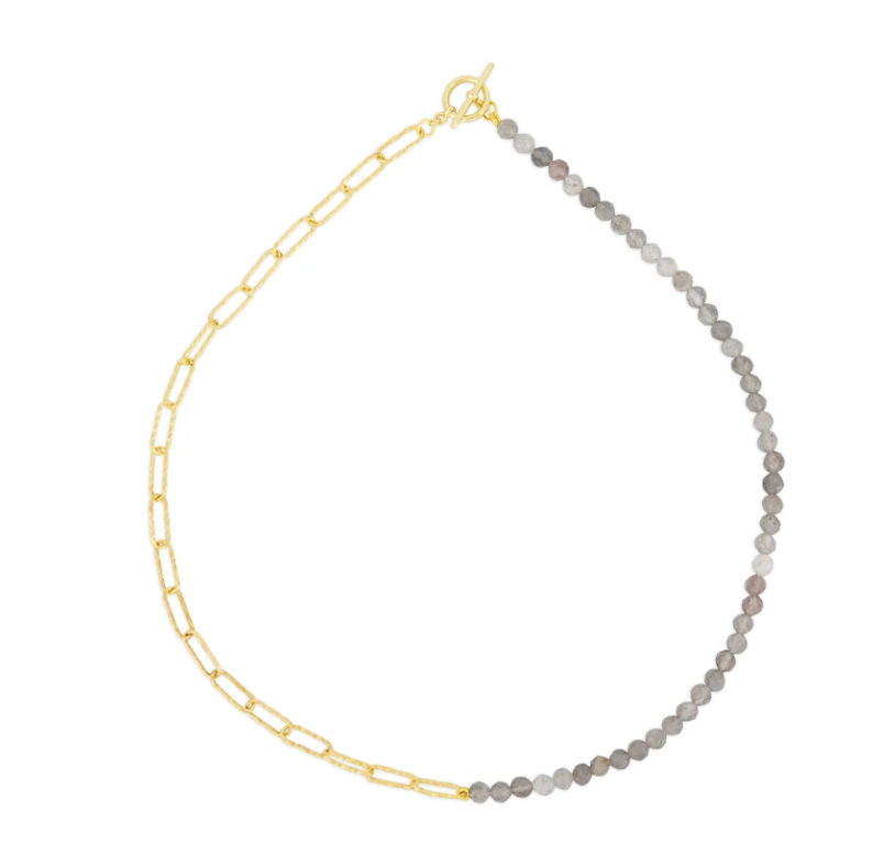 Celeste Chain Labradorite Bracelet - Gold