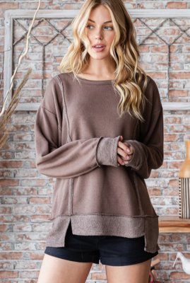 Exposed Stitch PullOver