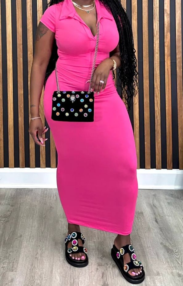 Polo Girl Dress (Pink) 5/16