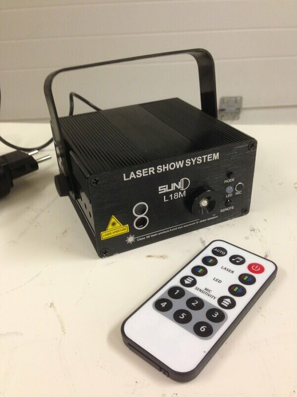 Laser med 3 linser