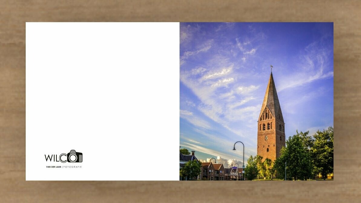 Kaart van de Juffertoren in Schildwolde