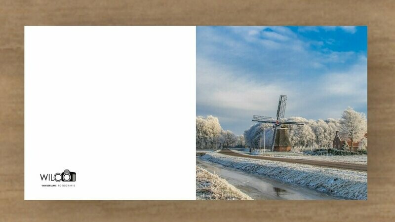De Fraeylemamolen in een winters landschap