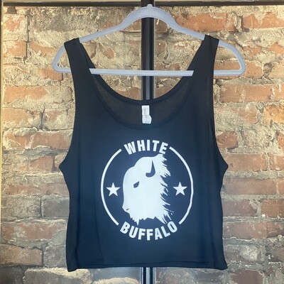 Women's Cropped White//Buffalo Tank