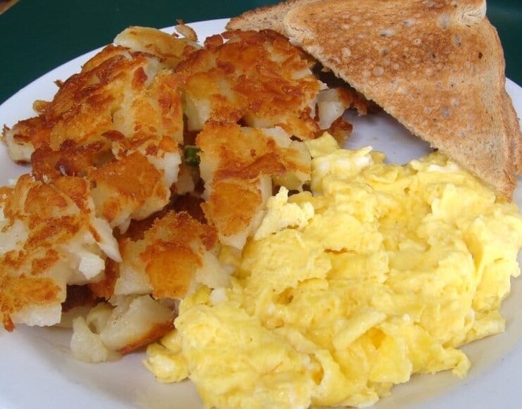 Eggs, Potatoes & Toast Platter