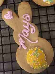 Personalized Bunny Cookie