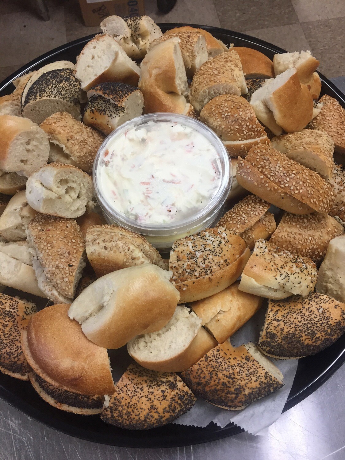 Bagel Bite Platter with Cream Cheese & Butter