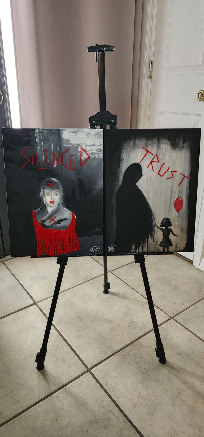 Grim Times - abstract acrylic