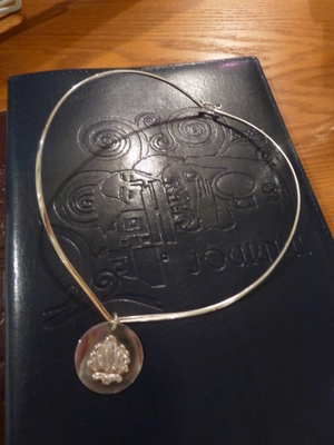 Sterling Silver Water Lily Necklace
