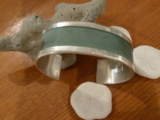 Copper and Sterling Silver Cuff Bracelet