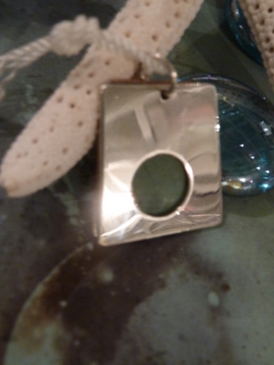 Single Porthole Trapezoid Pendant