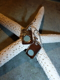 Copper and Sterling Silver Porthole Earrings
