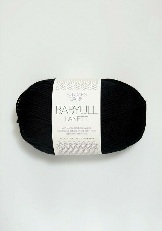 Sandnes Garn Babyull Lanett - Black - 1099