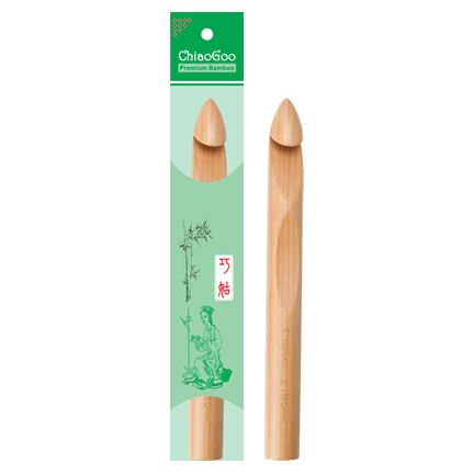 ChiaoGoo Premium Bamboo Crochet Hooks - 6.5" (16 cm) - 11.5 mm (US P)