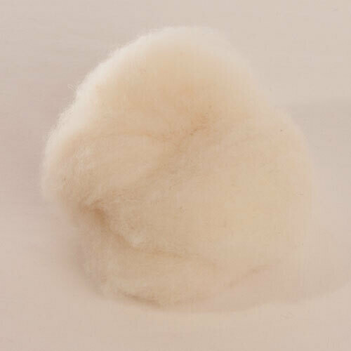 Custom Woolen Mills - 1-lb. Wet Felting Batt 01 Natural White