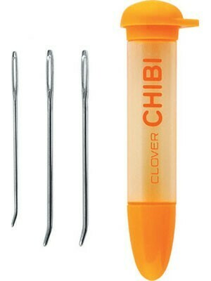 Clover Darning Needle Set (Bent Tip 3 Needles With Case)