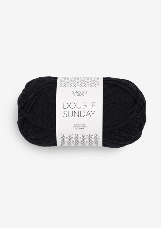 Sandnes Garn DOUBLE SUNDAY - Black - Col 5581