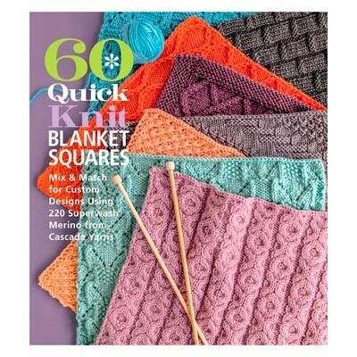 60 Quick Knit Blanket Squares - Cascade Yarns