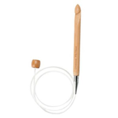 ChiaoGoo - Bamboo Tunisian Hook With Stopper - 32" (80 cm) - 4 mm (G)