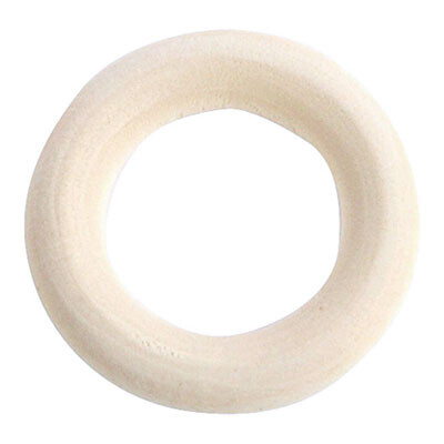 Rico - Wooden Rings For Macramé - Pkg Of 4 - 5.5 cm