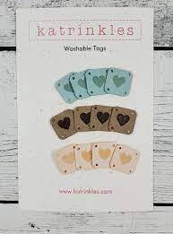 Katrinkles - Washable Tags - Pastels (Pkg. Of 12)