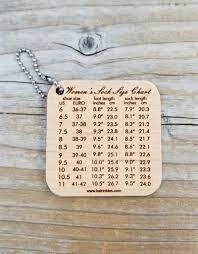 Katrinkles - Mini Tool - Women's Sock Size Chart