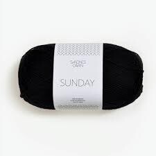 Sandnes Garn SUNDAY - Black - 1099