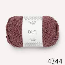Sandnes Garn - DUO - Dark Powder Rose - 4344