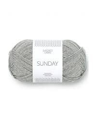 Sandnes Garn - SUNDAY - Light Grey - 1042