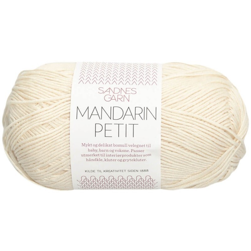 Sandnes Garn - Mandarin Petit - Soft White - Col. 1012