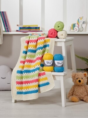 Carnival Crochet Baby Blanket - Bo Peep