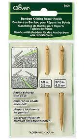 Clover Bamboo Knitting Repair Hooks (2)