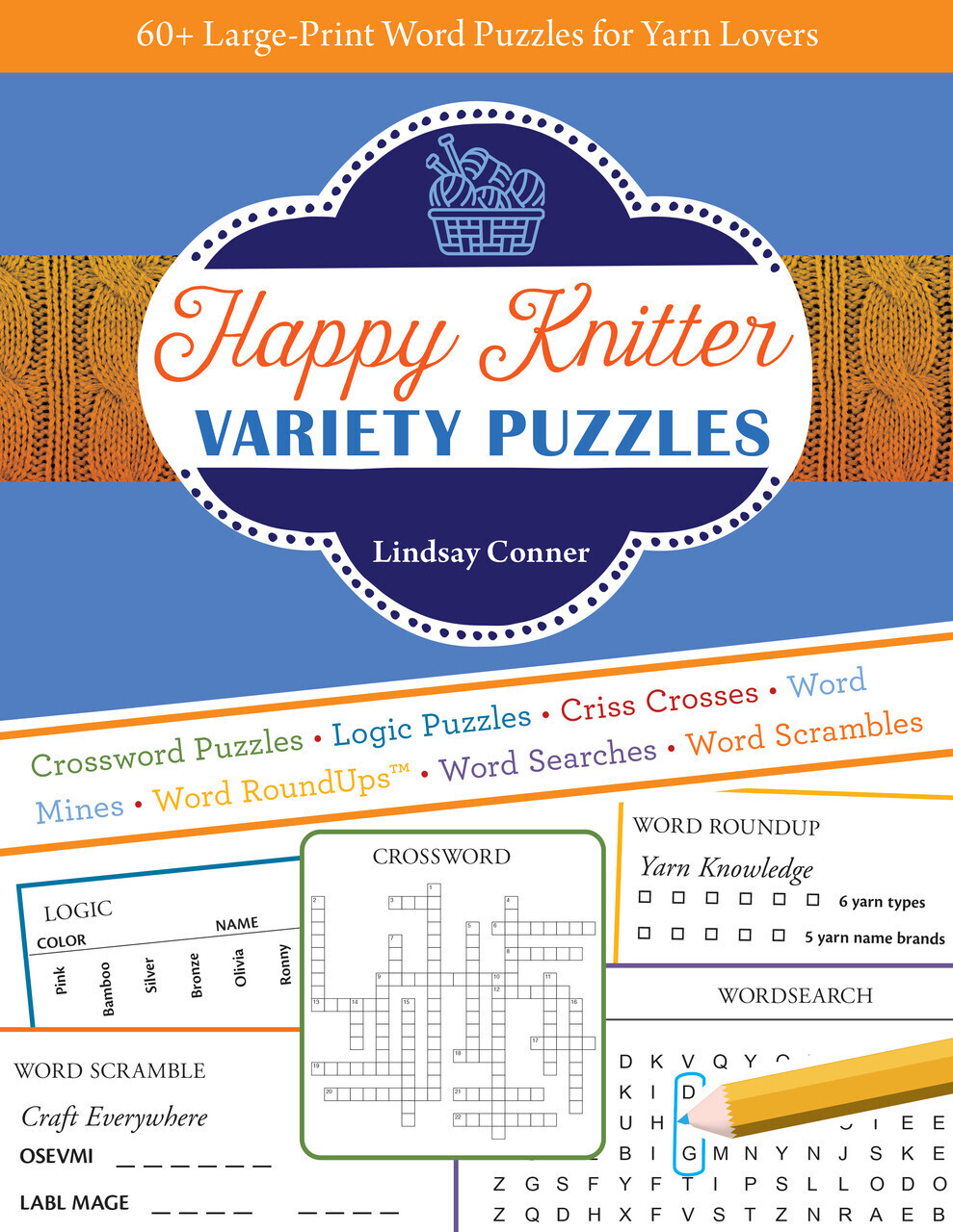 Happy Knitter Variety Puzzles - By Lindsay Conner