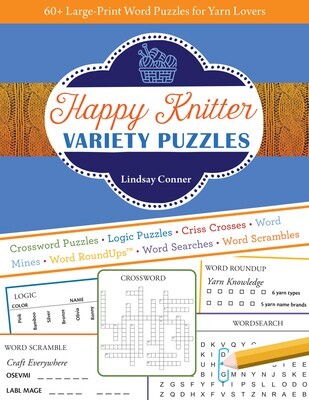 Happy Knitter Variety Puzzles - By Lindsay Conner