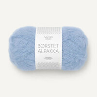 Sandes Garn - Borstet Alpakka - Light Blue - 6003