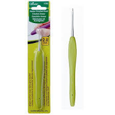 Clover AMOUR Crochet Hook - Easy Grip - 3.75 mm (F)